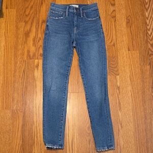 Madewell Blue Skinny Jeans High-Rise Stretch